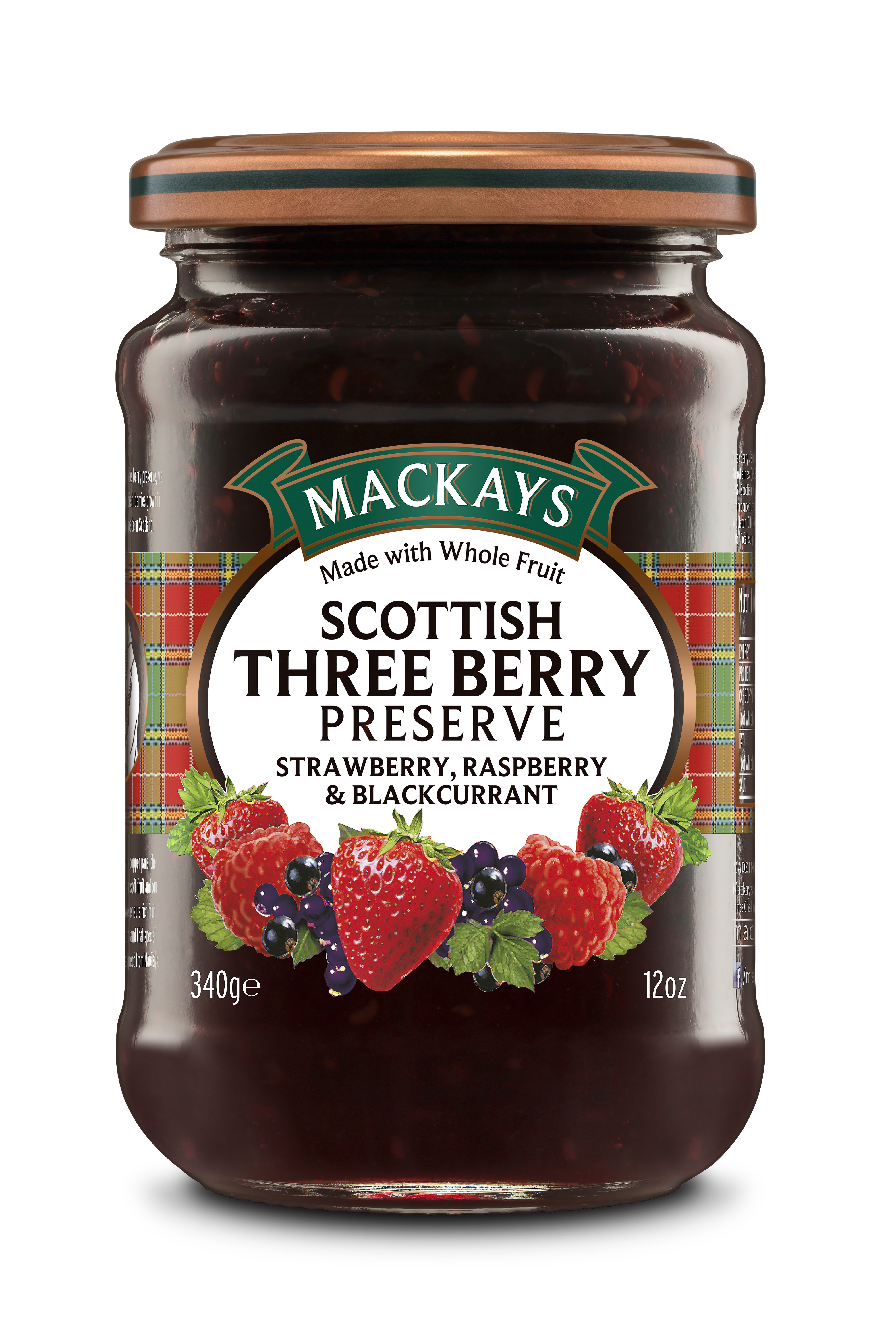 Mackays Scottish Three Berry Preserve 340G