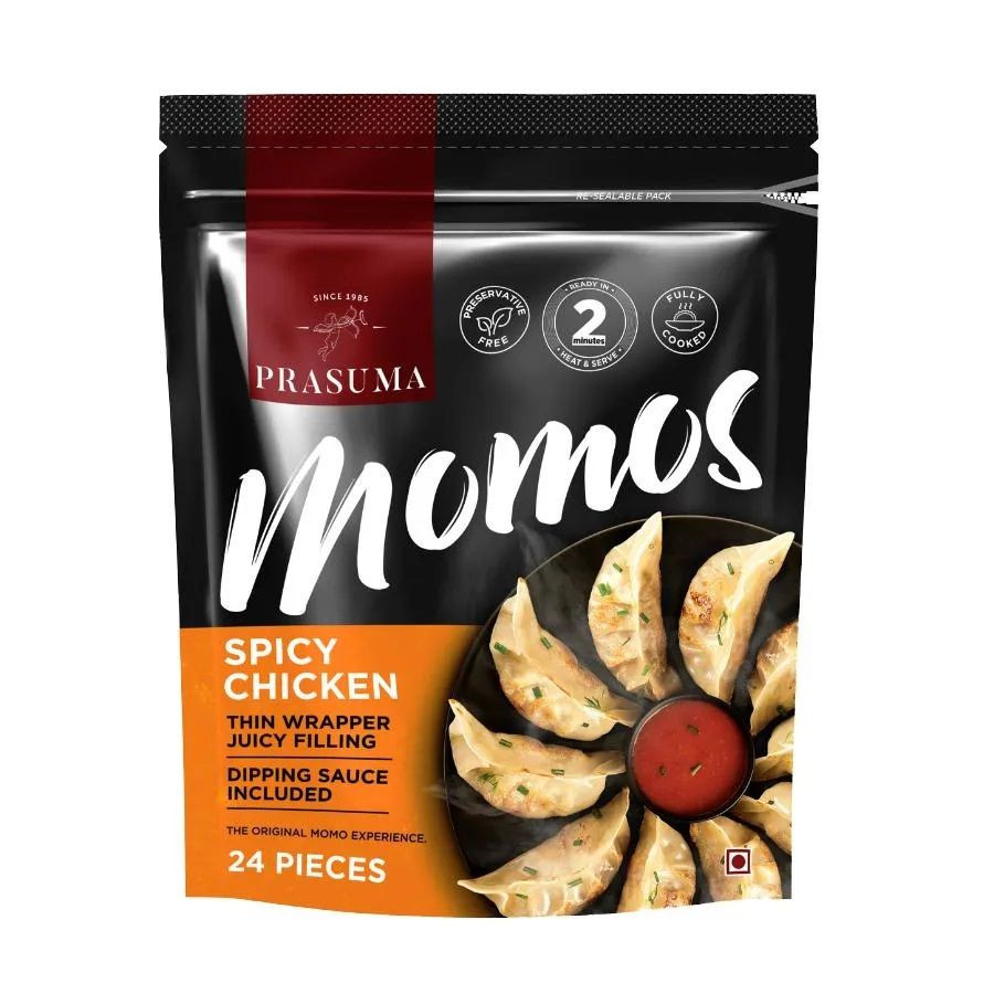 Prasuma Spicy Chicken Momos 10Pc