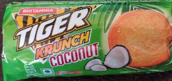 Britannia Tiger Krunch Coconut Biscuits 64G