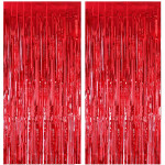 Foil Curtain - Red 1Pc